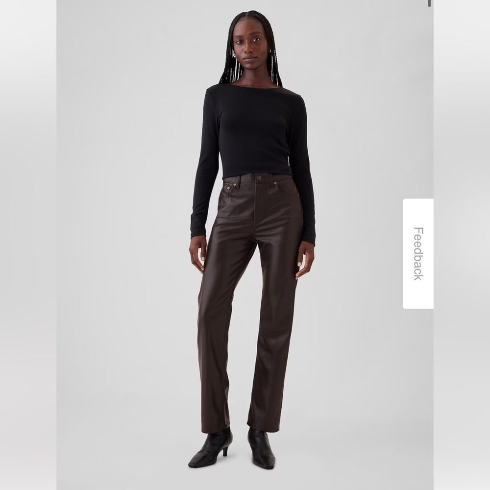 Gap Vintage Slim High Rise Vegan Leather Pant